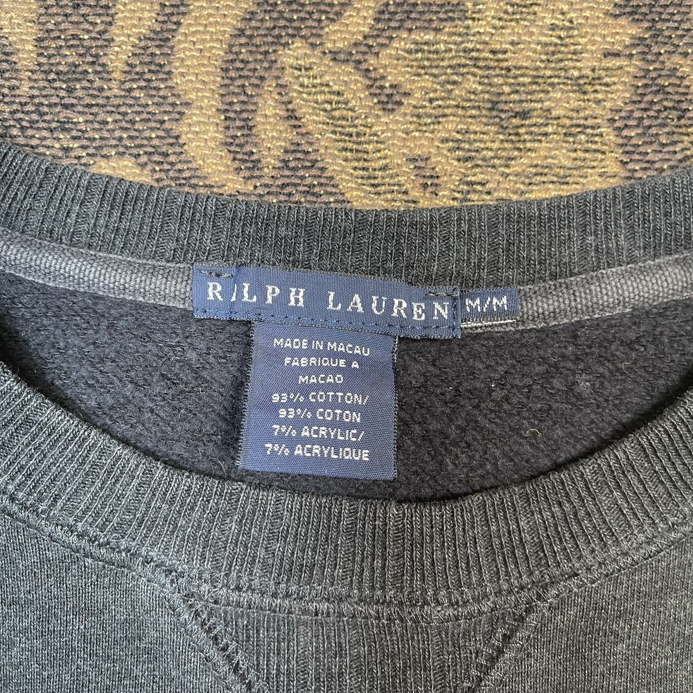 Ralph Lauren Blue Label Black Sweatshirt Womens Size Medium - Picture 4 of 11